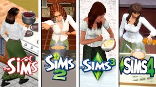 Cooking In Every Sims - Sims 1, Sims 2, Sims 3, Sims 4