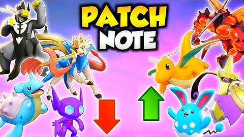 New Patch Note,Held Item,Update - Pokemon Unite || All Buff & Nerf Pokemon In Pokemon Unite 💪
