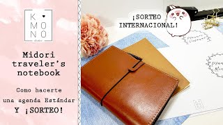 ¡SORTEO! | Como hacerte un Midori traveler&#39;s Notebook Standard con una agenda para un año entero