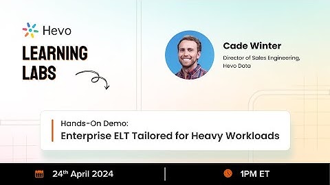 Hands-on Demo: Enterprise ELT Tailored for Heavy Workloads