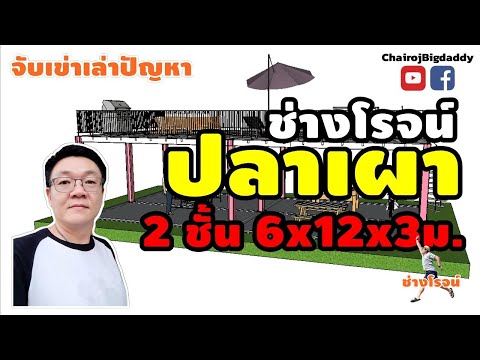 ห้าง 2 ชั้น ร้านปลาเผา ร้านกาแฟ ร้านอาหาร | จับเข่าฯ | ช่างโรจน์