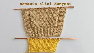 Balpeteği Örgü Modeli & Yalancı Balpeteği Modeli