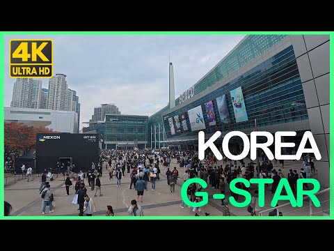 [4K] Inside G-Star 2024: Korea's Biggest Gaming show BTC Exhibition Hall 1