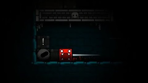 I made my first platformer level in Geometry Dash