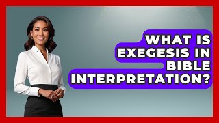 What Is Exegesis In Bible Interpretation? - Explaining Bible Verses