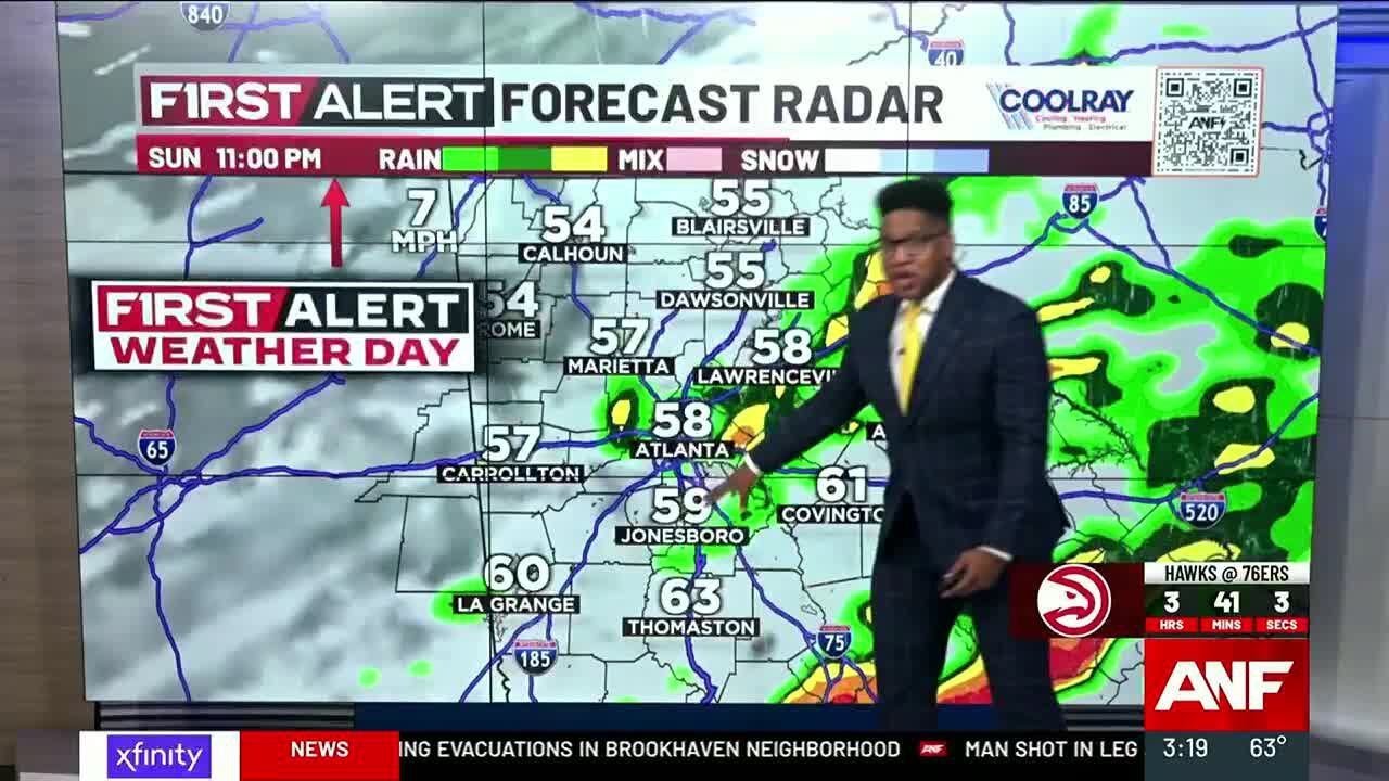 First Alert | Isolated showers Saturday; Rain & storms Sunday and ...