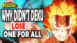 The Real Reason Deku Didn't Lose One For All To Bakugo| My Hero Academia Theory