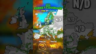 🌲 Forest coverage map of Europe 🌍 Collab with @europe4everr on tt #europe #geography #map