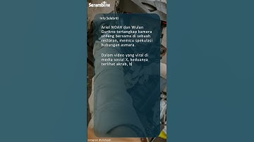 Ariel Noah dan Wulan Guritno Kepergok Mesra di Restoran, Netizen Heboh