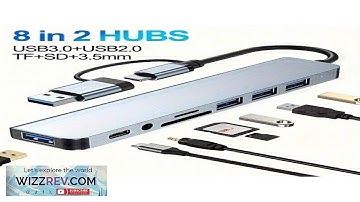 1PCS 2PCS 8 IN 1 USB Hub 3.0 USB C Hub Dock Station 5Gbps High