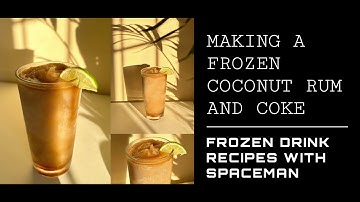 Making a Coconut Rum and Coke in a Spaceman USA Frozen Beverage Machine