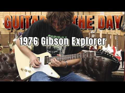 1976 Gibson Explorer Factory White | Guitar of the Day