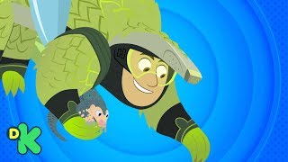 ¡Los pangolín se encuentran en peligro! | Aventuras con los Kratt | Discovery Kids