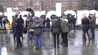 У национального музея Амстердама! 04606 видео Национальный Музей Амстердама