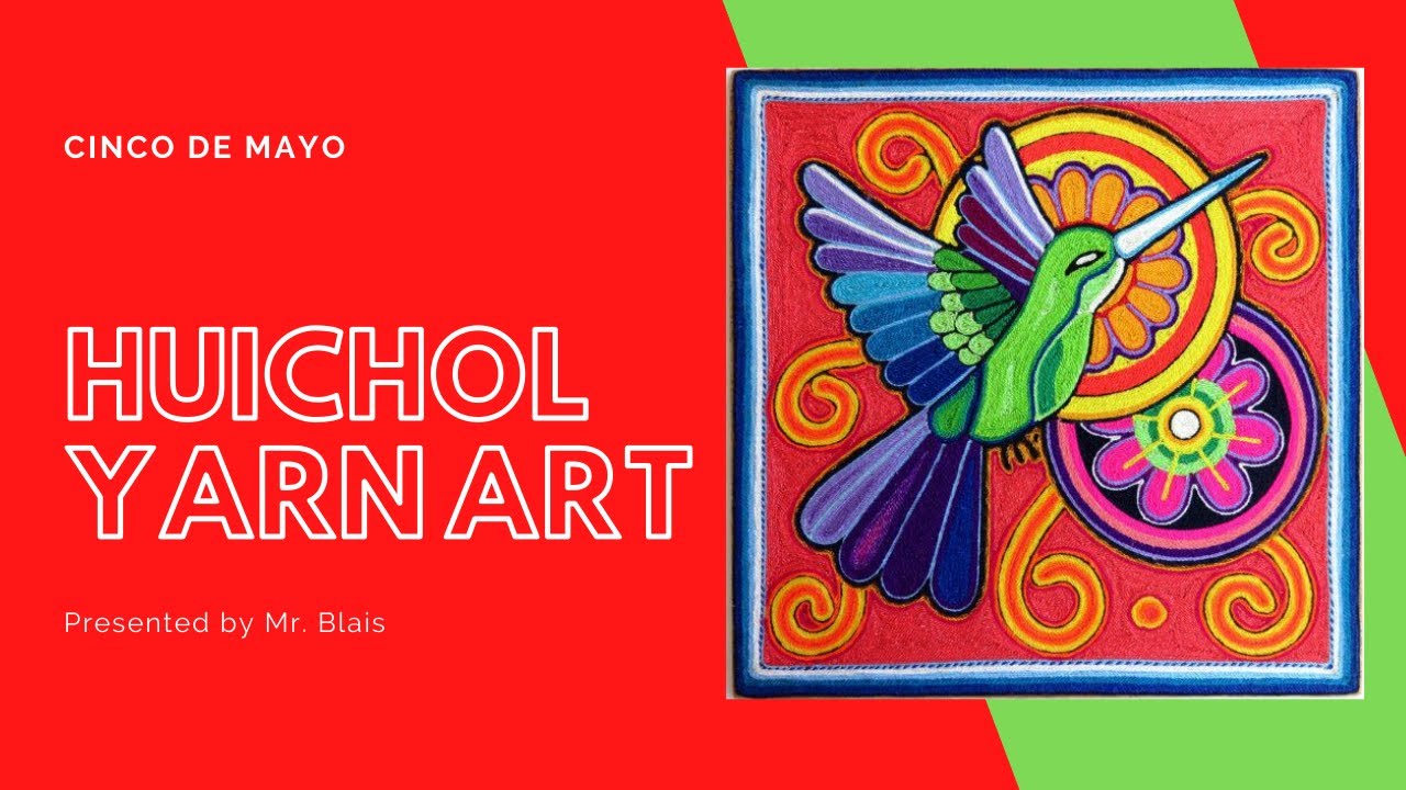 Yarn Painting For Kids (Huichol Style Yarn Art) - Happy Hooligans