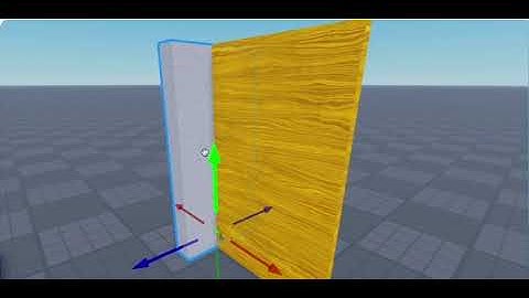 Making a sliding door without code in Roblox