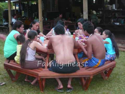 Spending time with the family back home in Tumutoi, Niue