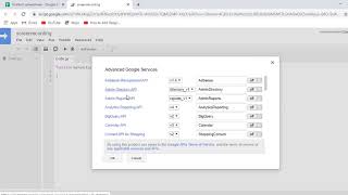 How to enable Advance Drive API in Google sheet script editor