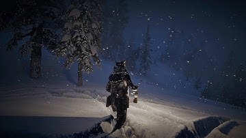 Arthur Morgan Walking Through a Brutal Snowstorm Blizzard | 3 Hours of RDR2 ASMR Winter Ambience