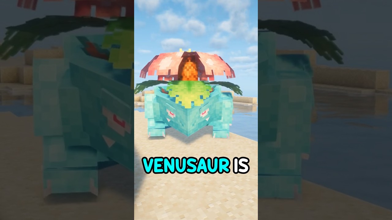 Venusaur is a beast  #cobblemon#minecraft #shorts