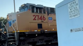 UP 2746 Grain Train With New Paint Southbound Elk Grove Florin Rd