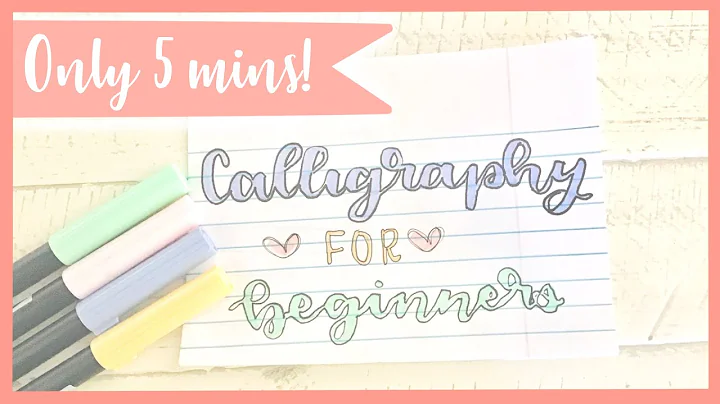 Learn calligraphy in less than 5 minutes!