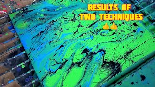 Acrylic Pouring Art with Two Different Techniques | Satisfying Paint Pouring