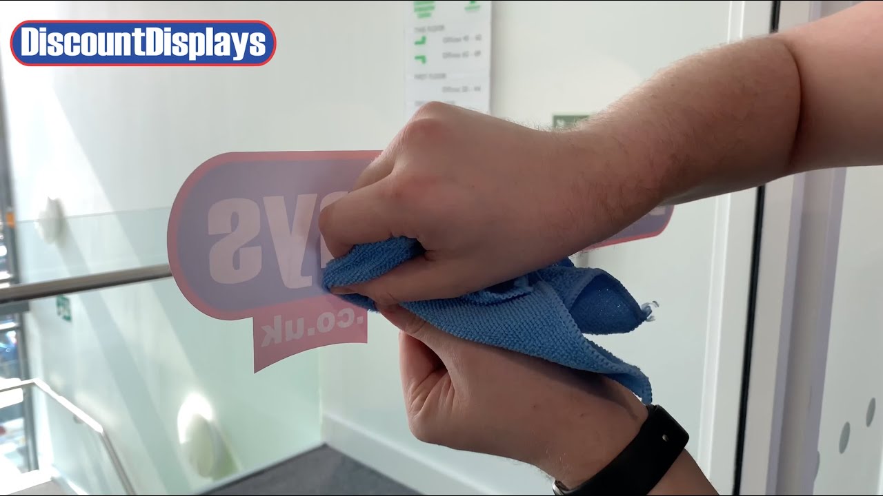 How to Apply Window Vinyls Window Sticker Discount Displays YouTube