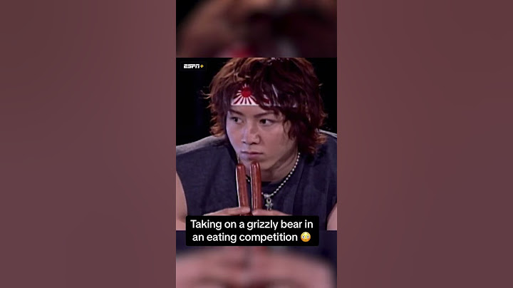 When Kobayashi took on a grizzly bear in a hot dog eating contest