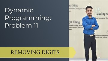 Dynamic Programming: Removing Digits
