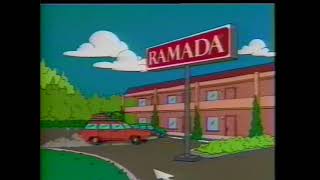 The Simpsons (1989-) Ramada 'Are we There Yet?' TV Commercial - 1994 (2K)