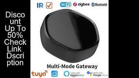 Tuya Multi-Mode Gateway Hub ZigBee Smart Home Wireless Bridge Bluetooth Mesh WiFi IR Remote Control