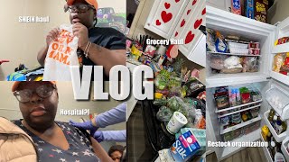 VLOG | GROCERY HAUL + ASMR ORGANIZATION RESTOCK , MINI SHEIN CLOTHING HAUL, HOSPITAL TRIP ?!