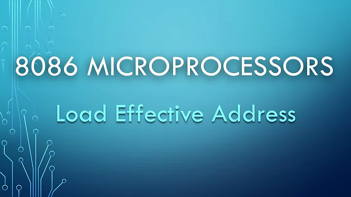 [4.4] Instrução LEA | Microprocessadores 8086