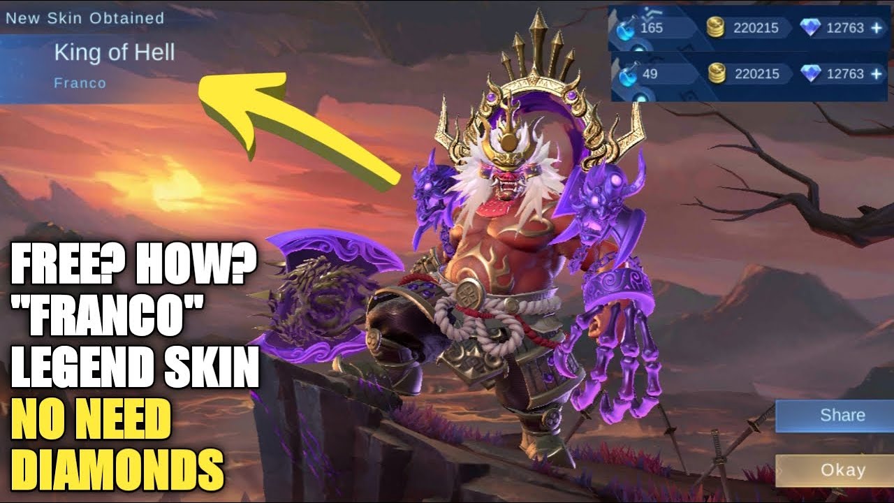 MLBB New Legend Skin: Franco – King of Hell is coming soon