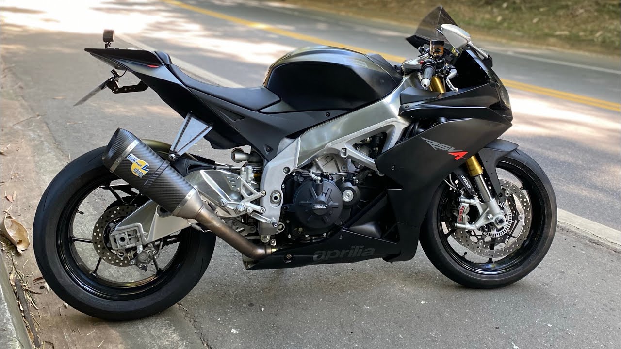 ACELEREI A APRILIA RSV4 NA ESTRADA | LEO VINCE EXHAUST SOUND AROUND