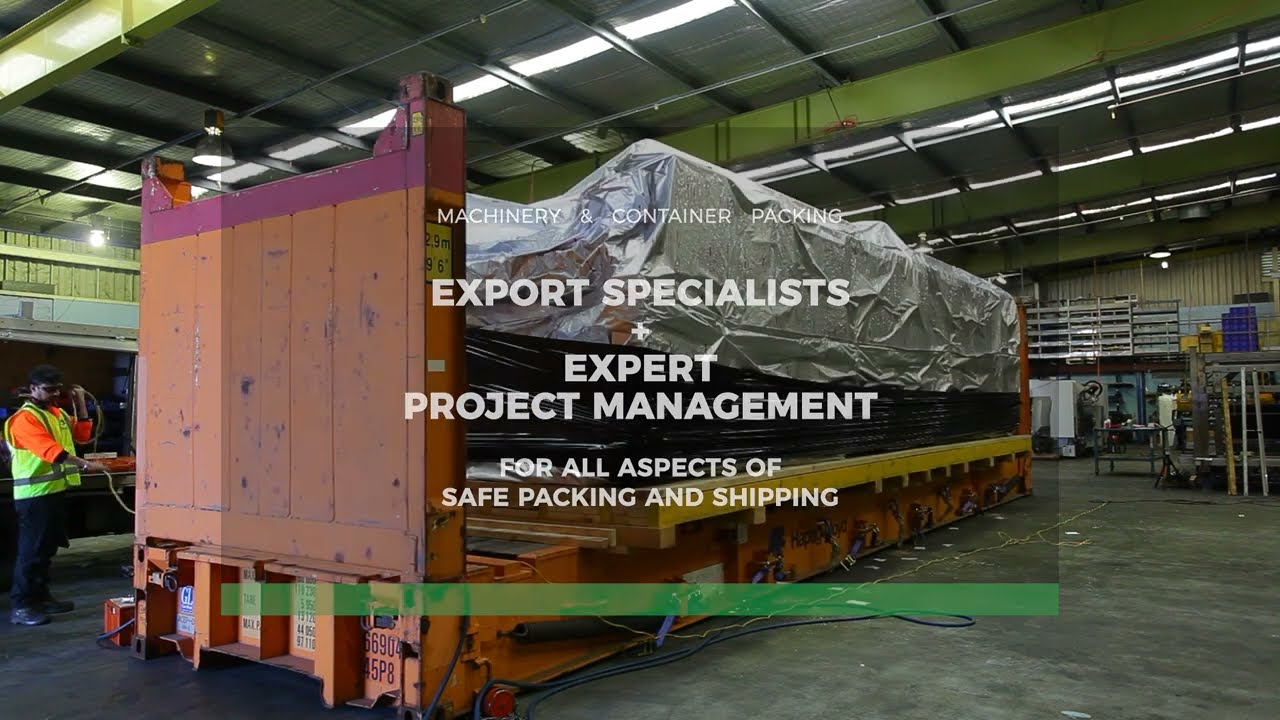 Machinery & Container Packing | Onsite Packing | UBEECO: the Export Specialists of Australia