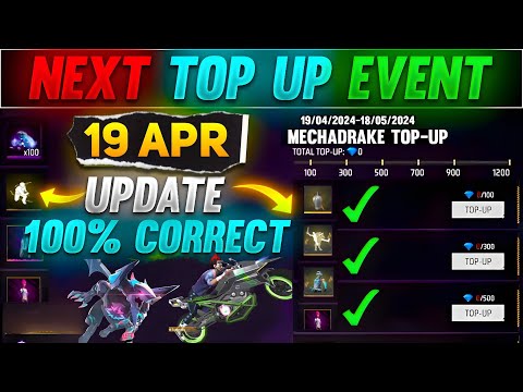 Next Top Up Event In Free Fire 19 APRIL 2024 