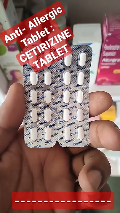 CETIRIZINE 10MG : Anti - Allergic Tablet 🤧 #shorts #trending #cetirizine #cetcip10mg