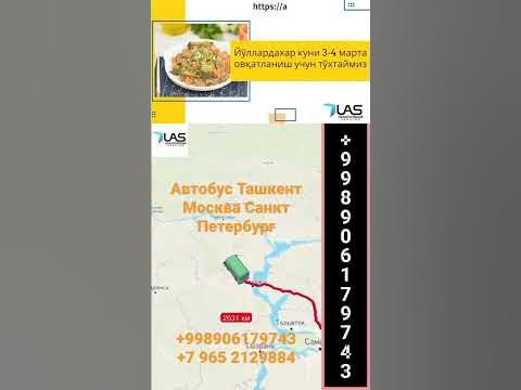Ташкент Санкт Петербург автобус Toshkent Sankt Peterburg avtobus ...