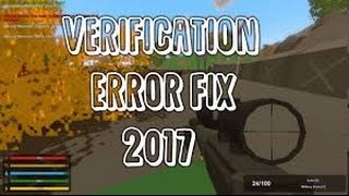 How to fix unturned econ ticket failed verification