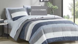 The Jaxon Comforter Set with Bed Sheets - Madison Park Essentials