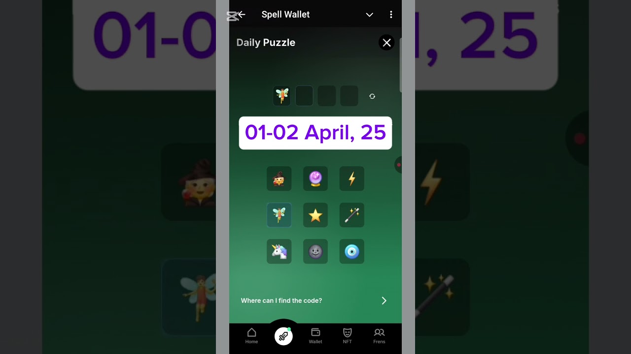 Spell Wallet Daily Combo | 1 May | Spell Wallet Daily Combo cards video |