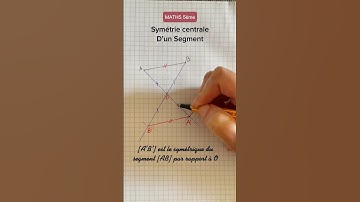 Symétrie Centrale d’un Segment - Maths 5ème #math #symetrie #symetriecentrale #viral