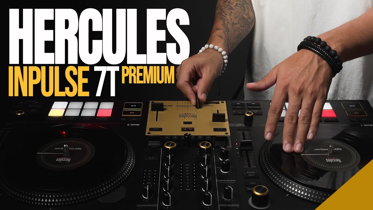 Brand New Hercules Dj Control Inpulse T7 Premium Bundle