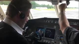 John Travolta Flying His Plane!