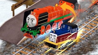 Thomas And Friends Race On Ivan Vs New Friends - Fastest Trains Catch Fire And Dangerous
