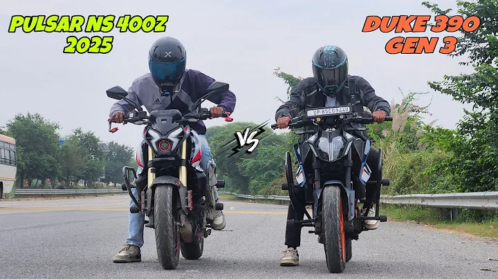 KTM DUKE 390 GEN 3 VS BAJAJ PULSAR NS 400Z 2025 || DRAG RACE