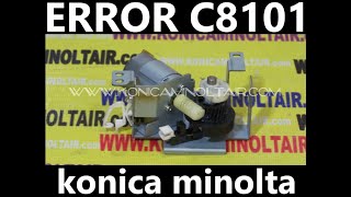 ERROR C8101 konica minolta - YouTube