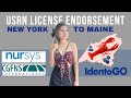 Usrn license endorsement new york to maine  nursys identogo ces report